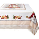 7 of 21:Fruttela Decorative Tablecloth with Macrame Lace Trimming 