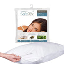 1 of 4:SafeRest Premium Waterproof Pillow Protector Encasement, White, Queen 