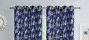4 of 6:Newark Metallic Foil Floral Room Darkening Grommet Window Curtain Panel, 54x84 Inches 