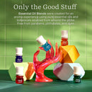 6 of 6:Lifelines Waves Ultrasonic Essential Oil Diffuser with Essential Oil Blend, 200 ml 