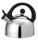 1 of 6:Home Basics Whistling Tea Kettle, Mirror Finish Silver, 2.5 Liter 