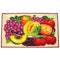Vase of Fruits Printed Skid Resistant Decorative Kitchen Rug, Multi, 18x30 Inches