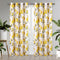 Samantha Floral Room Darkening Grommet Window Panel, Yellow, 54x84 Inches