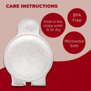 6 of 6:Good Living Microwave Egg Muffin Breakfast Sandwich Pan, Speckled White, 2 Oz 