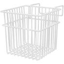 1 of 3:Home Basics Vinyl Coated Sink Basket and Sponge Holder, White, 5x5x5 Inches 