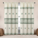 1 of 6:Sufeena Jacquard Macrame Window Curtain Panel with Valance, 55x84 Inches 