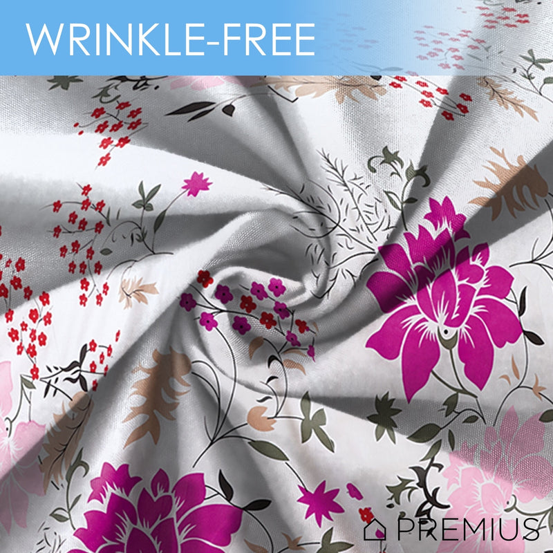 Premius Daisy Luxurious Wrinkle-Free Microfiber Sheet Set