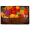 Mixed Fruit Basket Skid-Resistant Kitchen Rug Mat, Red-Brown, 20x35 Inches