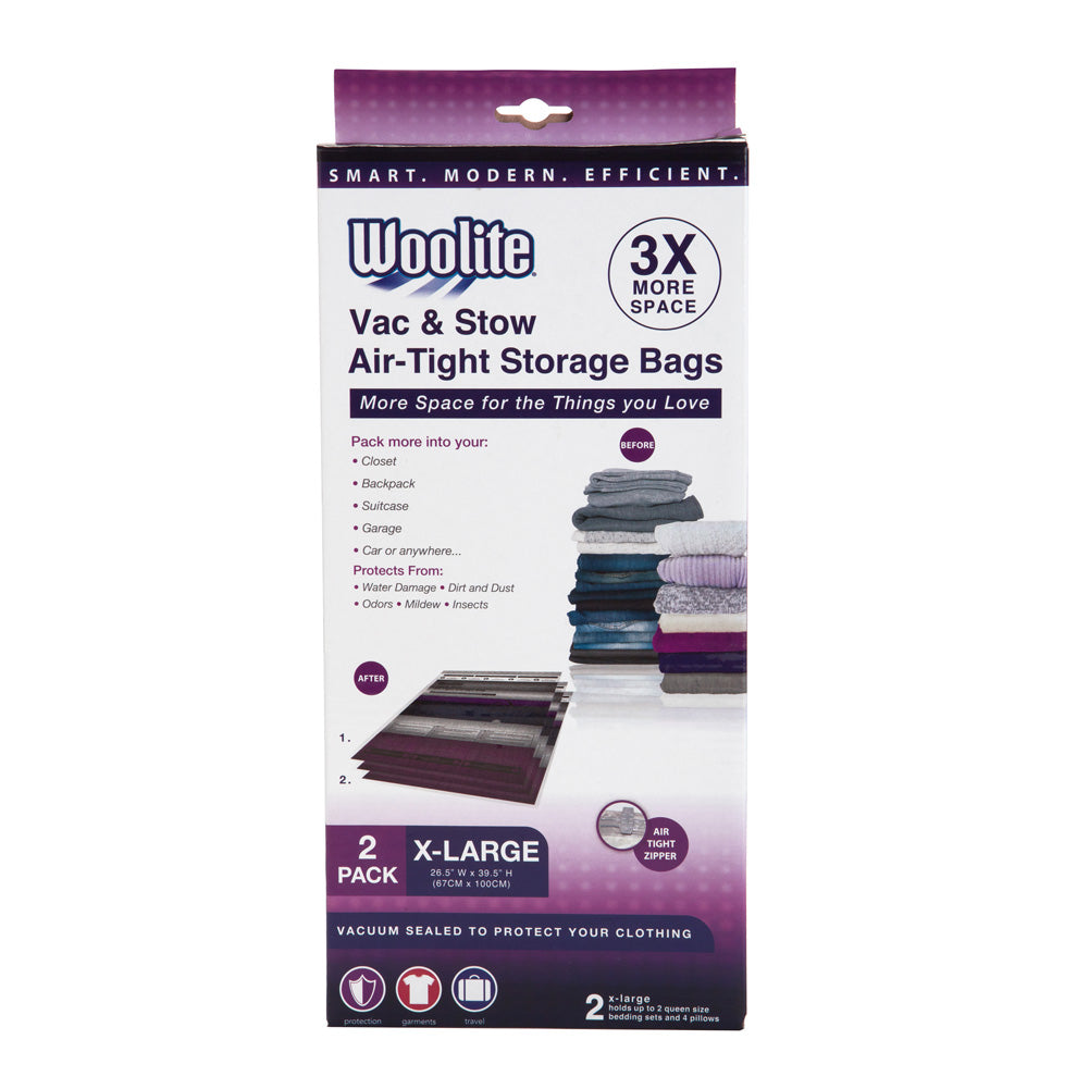 2 Piece Air Tight X Large Vacuum Storage Bags