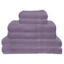 Premius Premium 6-Piece Combed Cotton Bath Towel Set, Hyacinth Purple