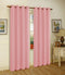 Melanie Faux Silk Panel With 8 Grommets, Baby Pink, 55x84 Inches