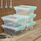 Sterilite Stackable Mini Clip Box Container With Latches, Clear, 7x6x2 Inches