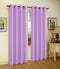 Melanie Faux Silk Grommets Window Panel, Lilac, 55x95 Inches