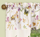 Enchanted Embellished Tier And Swag Kitchen Curtain Set, Purple, 58x36 Inches