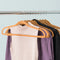 Home Basics 10-Pack Non-Slip Velvet Hangers, Camel, 17.8x5x9.5 Inches