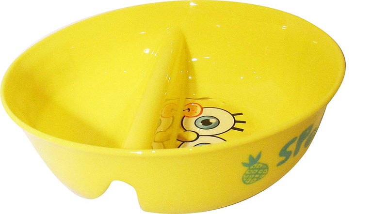 Just Solutions! Spongebob Squarepants Anti-Soggy Cereal Bowl, Yellow