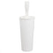 Home Basics Plastic Tapered Toilet Brush And Holder, White, 4x15 Inches