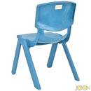 JOON Stackable Plastic Kids Learning Chairs, Sky Blue, 20.5x12.75X11 Inches, 2-Pack (Pack of 2)
