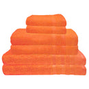Premius Premium 6-Piece Combed Cotton Bath Towel Set, Coral
