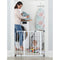 Regalo Easy Step 38.5-Inch Extra Wide Walk Thru Baby Gate, Includes 6-Inch Extension Kit, White