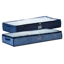 Simplify Under Bed Storage Bag Organizer, Denim Print, Colors May Vary, 40x18x6 Inches