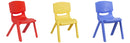 JOON Stackable Plastic Kids Learning Chairs, Muti-Color Set, 20.5x12.75X11 Inches