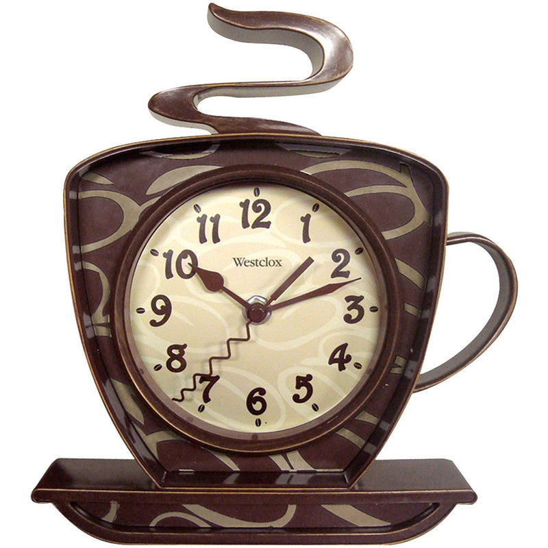 Westclox 3D Coffee Mug Kitchen Wall Clock, 10.25X8.75 Inches