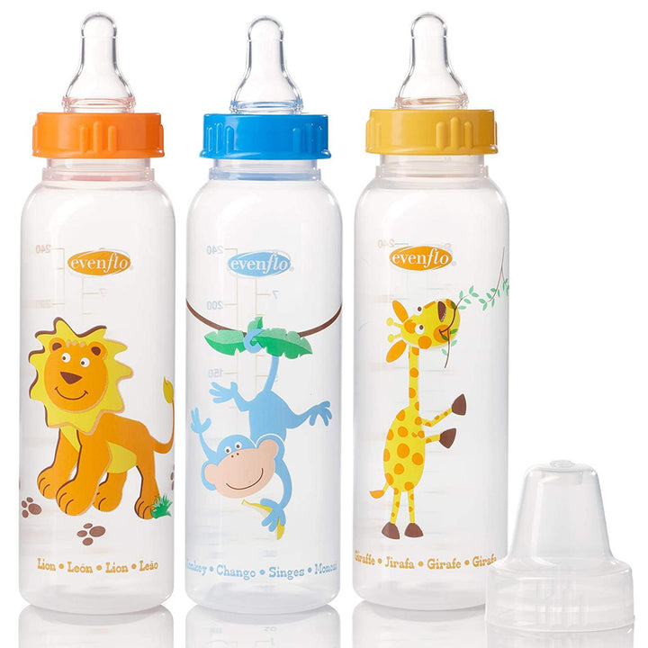evenflo glass bottles walmart Evenflo Zoo Friends 8-oz Standard Bottle