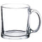 Libbey Robusta Glass Coffee Mug, Clear, 13 Ounce