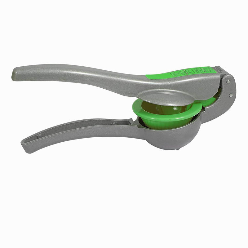 Amco Heavy Duty Metal Opti-Squeeze Lime Squeezer, Grey, 9 Inches