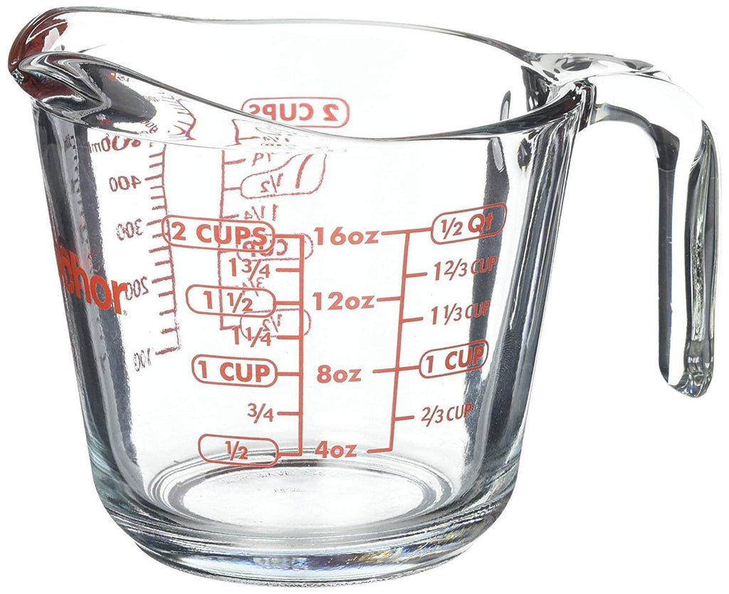 Anchor Hocking 16 Ounce Open Handled Measuring Cup