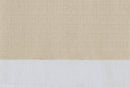 Darcy 3-Piece Kitchen Curtain Valance & Tiers set, Tan-White, 58x14 & 58x36