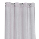 Perry Textured Slub Sheer Grommet Window Panel, Silver, 54x84 Inches