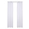 Sheffield 2-Pack Solid Sheer Grommet Window Panel, White, 76x84 Inches