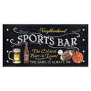 Premius Good Times Panel With Mirror Cut-Outs, Sports Bar, 23.75x12 Inches