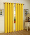 Melanie Faux Silk Grommet Window Panel, Bright Yellow, 55x63 Inches