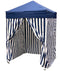 Just Relax Patio Pop-up Striped Cabana Tent, Navy-White, 5x5 Feet