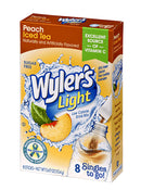 Wyler's Light Singles To Go! Drink Mix Packets, Peach Ice Tea, Sugar Free, 8-Count