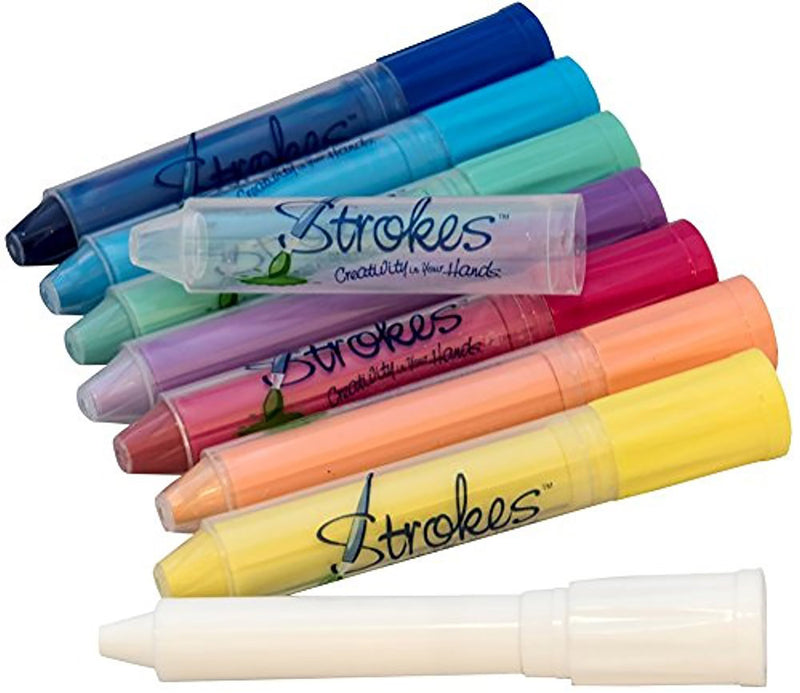 Strokes Art Face Paint 36-Piece Sparkling Colors with Glitter with Neon Colors Set