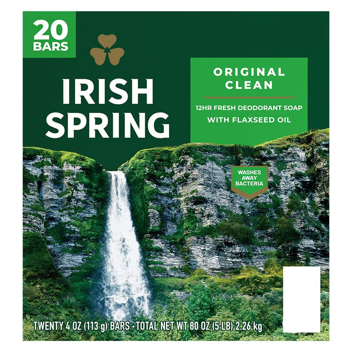 Irish Spring Deodorant Bar Soap Original With 4 Ounces, ShopBobbys