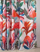 Classic Printed Flamingo Shower Curtain, Multi, 70X72 Inches