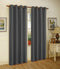 Melanie Faux Silk Window Panel With 8 Grommets, Charcoal, 55x84 Inches