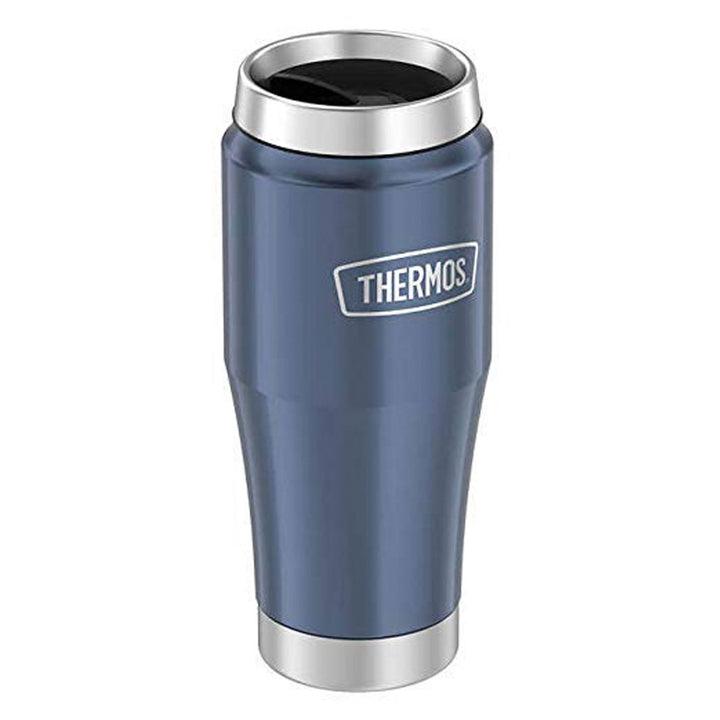 Thermos 16 Oz Stainless King Vacuum Insulated Tumbler, Matte Blue 