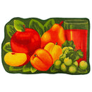 Apricot Juice Printed Skid-Resistant Kitchen Rug Mat, Red-Green, 20x32 Inches