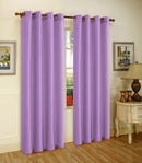 Melanie Faux Silk Grommets Window Panel, Lavender, 55x95 Inches