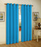 Melanie Faux Silk Window Panel With 8 Grommets, Turquoise, 55x84 Inches