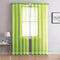 Lisa Plaid Sheer Rod Pocket Panel, Lime Green, 55x90 Inches