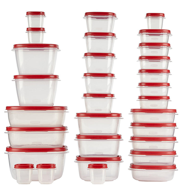 Rubbermaid 60-piece Easy Find Lid Food Storage Container Set, Red –  ShopBobbys