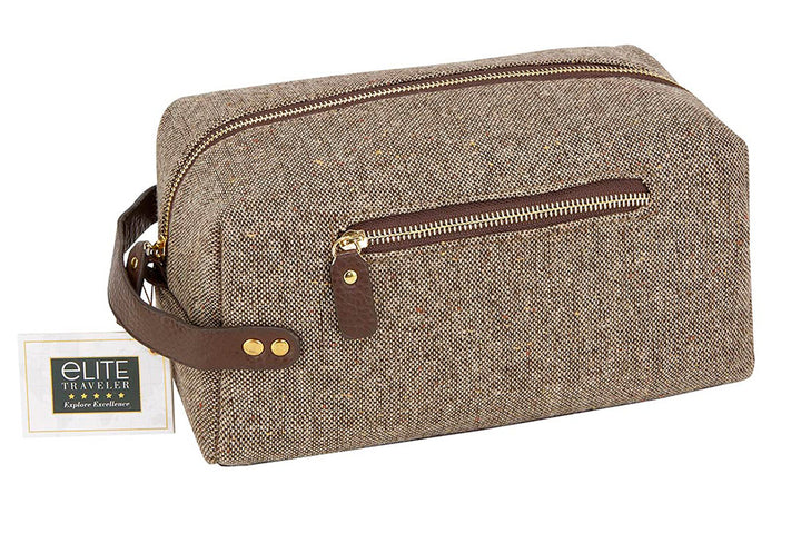 deluxe toiletry travel bag Elite Traveler Deluxe Toiletry Case, Travel Bag, Brown – ShopBobbys