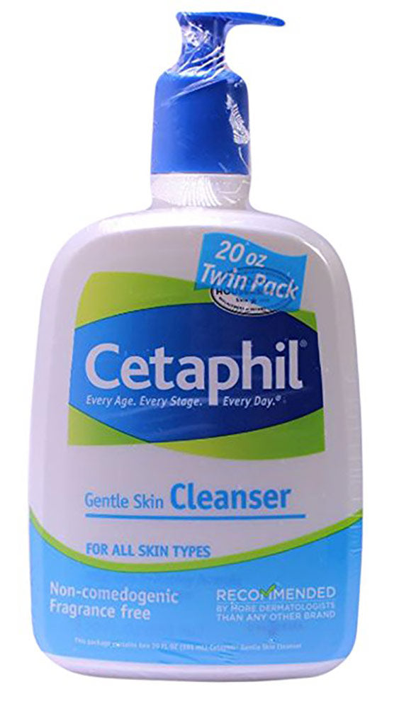 Cetaphil Gentle Skin Cleanser, For All Skin Types, 20 Ounces, 2-pack